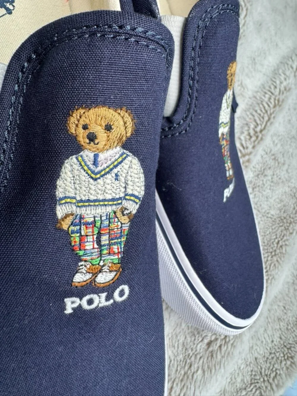 POLO RALPH LAUREN Keaton Slip-On Sneaker Navy Men Size 8